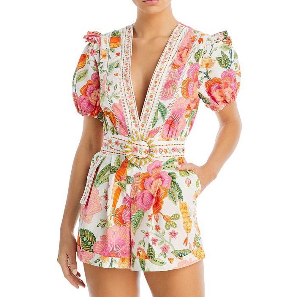 Farm Rio colorful romper, size S